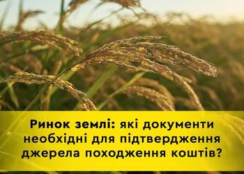 Як підтвердити походження коштів для купівлі земельної ділянки